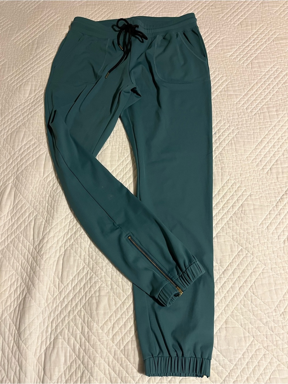 Teal Drawstring Jogger Pants - Women